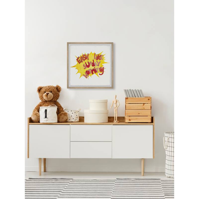Easy like Sunday Morning II Framed Wall Art, Elegant Home Touch - Sophisticated Artwork for Refined Décor