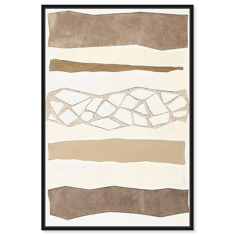 Relief Rifts I Canvas by Art Remedy - 10" x 15" - Black