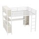 preview thumbnail 5 of 8, Metal Queen Size Loft Bed with L-shaped Desk,Storage Cubes and Shelves