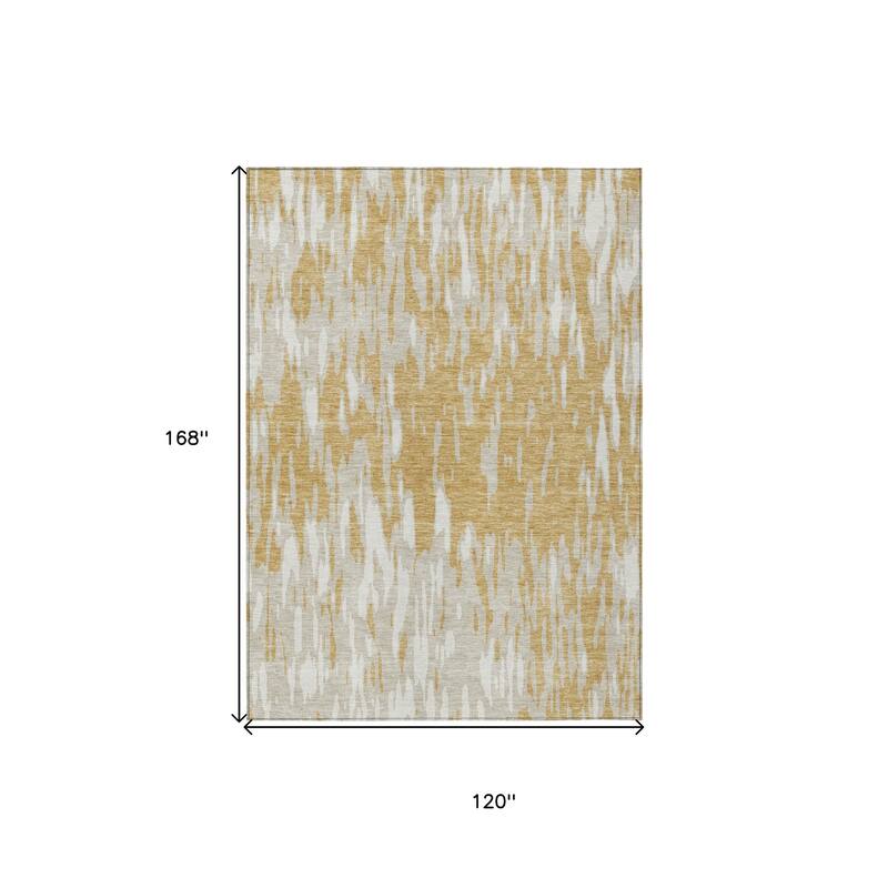 HomeRoots Abstract Transitional Rectangle Outdoor Rug