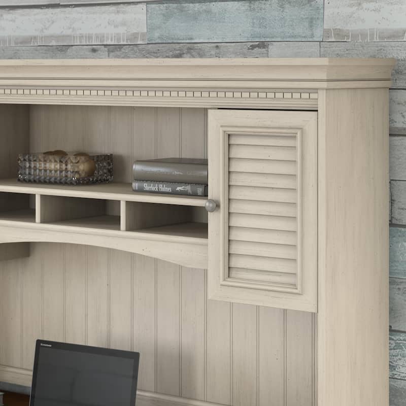 Fairview 60W Desk with Hutch, Cabinet and Bookcase by Bush Furniture