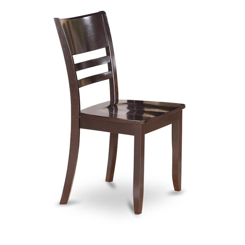 East West Furniture Kitchen Table Set Consist of a Square Table with Butterfly Leaf and Dining Chairs (Chair Seat Type Options)
