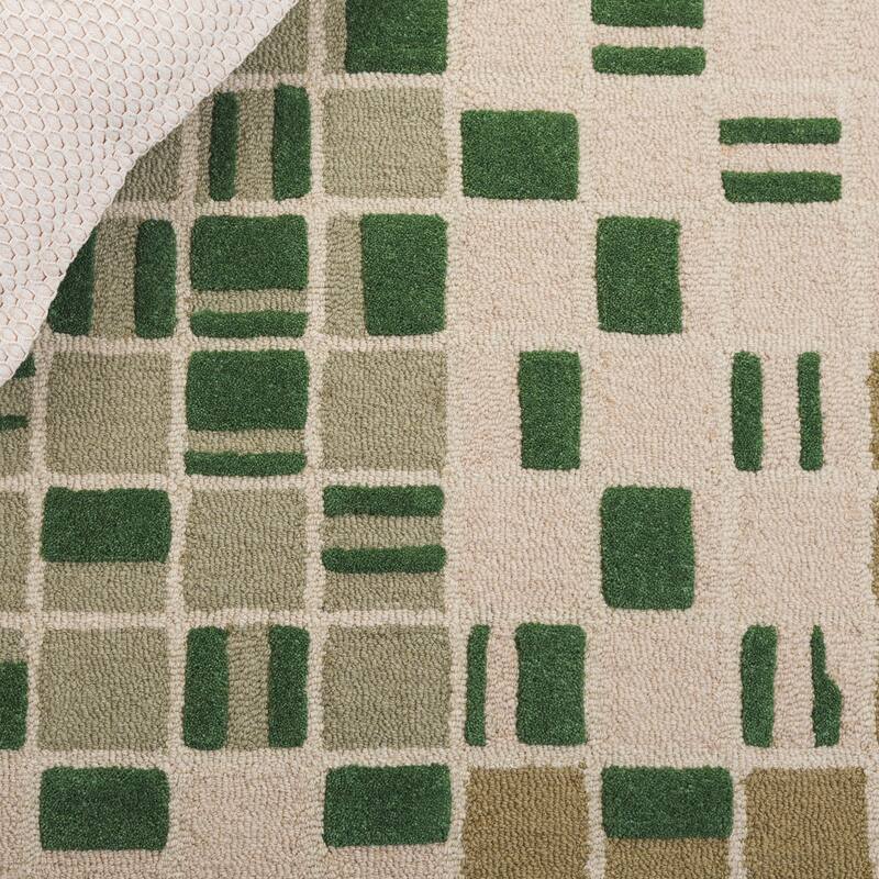 SAFAVIEH Handmade Genre Roos Mid-Century Modern Wool Rug