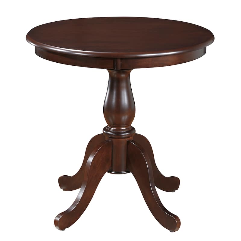Copper Grove Parnasuss Round Pedestal Dining Table - Espresso 30 in.