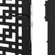 preview thumbnail 16 of 53, vidaXL Garden Gate Black 39.4x49.2" Steel Trace Design