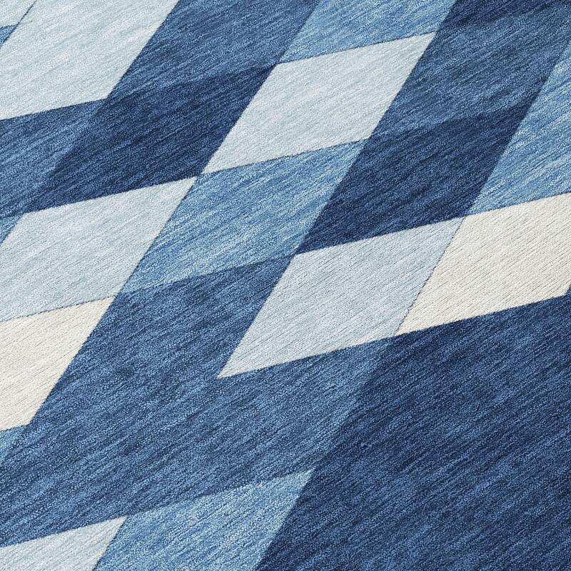 Machine Washable Indoor/ Outdoor Modern Avo Chantille Rug