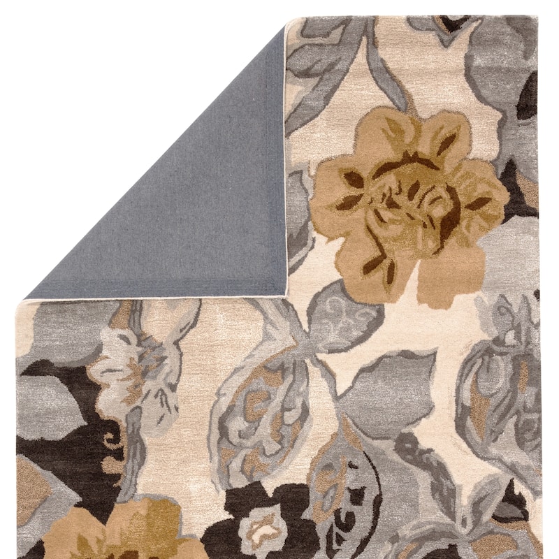 Petal Pusher Handmade Floral Area Rug