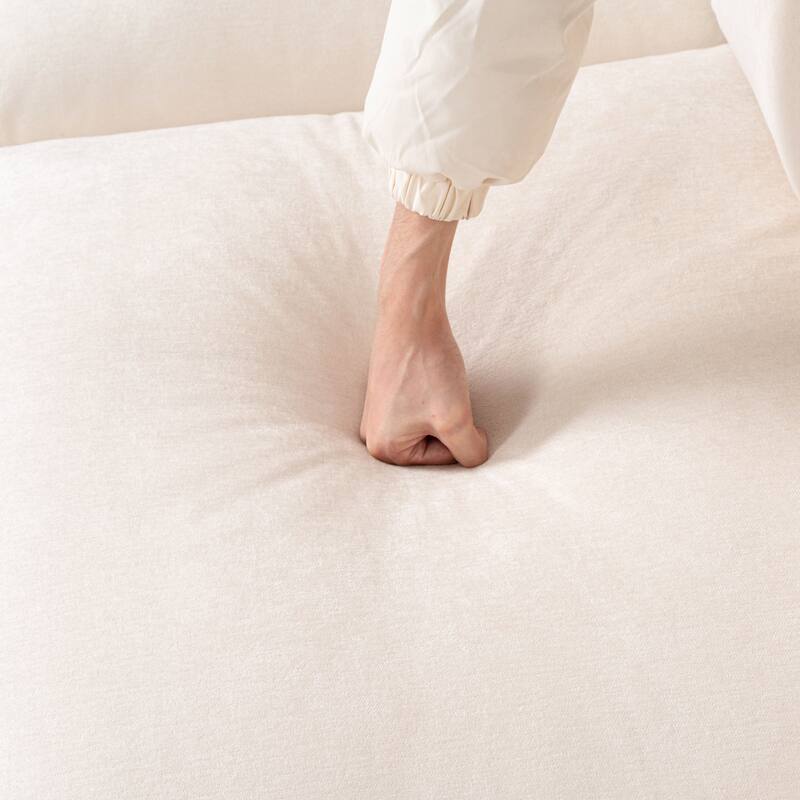 93" Modular L-Shaped Sectional Sofa with Movable Ottoman, 4-Seater Living Room Couch