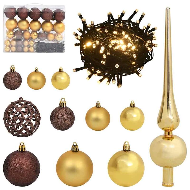 vidaXL Artificial Pre-lit Christmas Tree Pink in PVC - 59.06 in