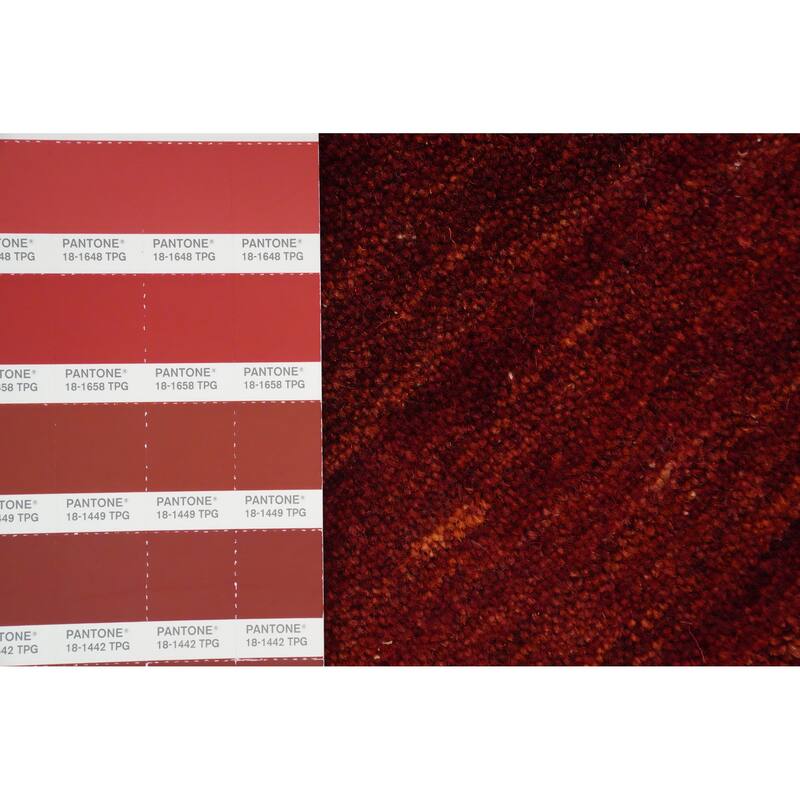 Hand Knotted Oriental 100% Wool Carpet Tribal Animal Pictorial Oranges & Rust Gabbeh Area Rug - 4' 11'' X 2' 7''