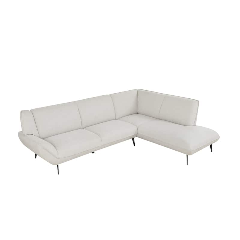 106inch Large Combination Beige Two-tone Blend Fabric,High Rebound Seat Feel,With Noble Seat Sofa,