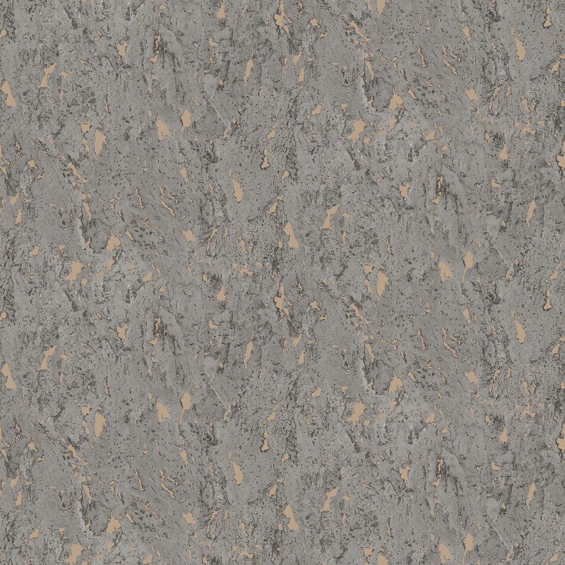 Brewster Adrift Grey Large Faux Cork Wallpaper - 20.5in x 396in x 0.025in