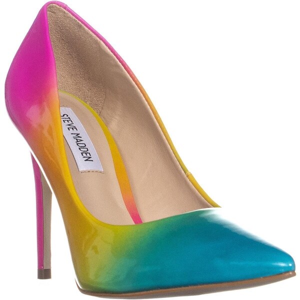 steve madden zaney rainbow pumps size 10