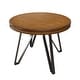 preview thumbnail 11 of 17, Christopher Knight Home Round Dining Table with Metal Base - 46.85" W x 46.85" D x 30" H