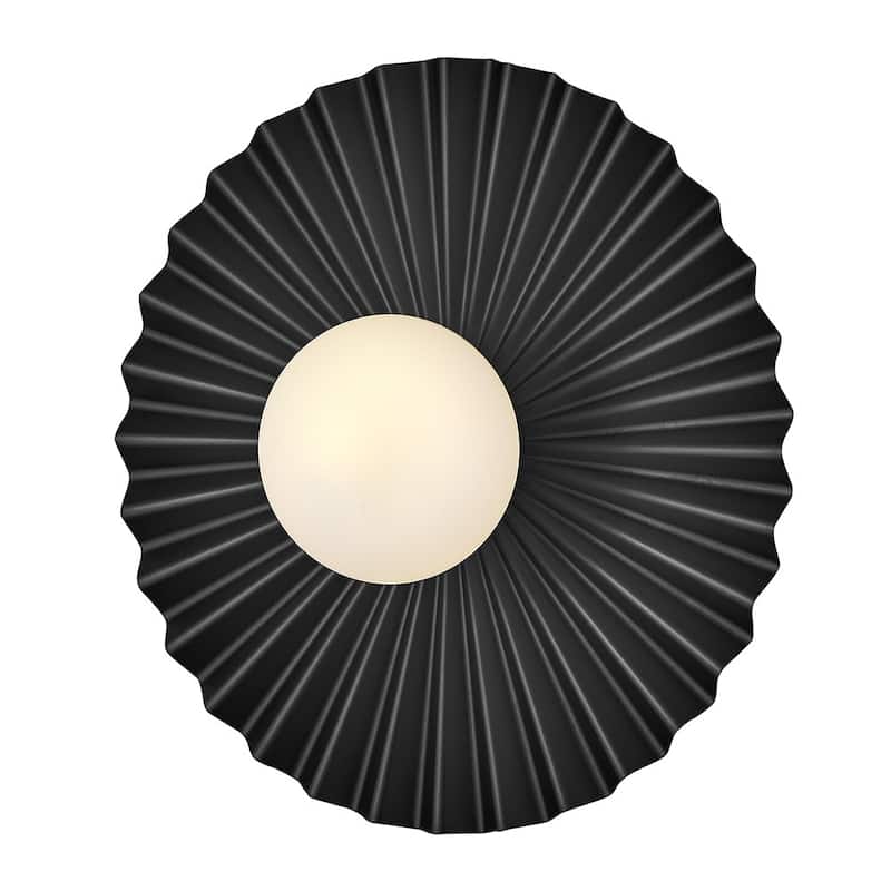 Lark 84393 Stevie 14" Wide Semi-Flush Globe Ceiling Fixture