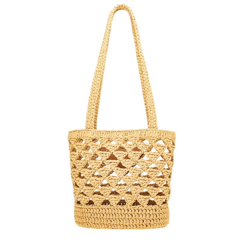 Prada Small Crochet Logo Tote Bag