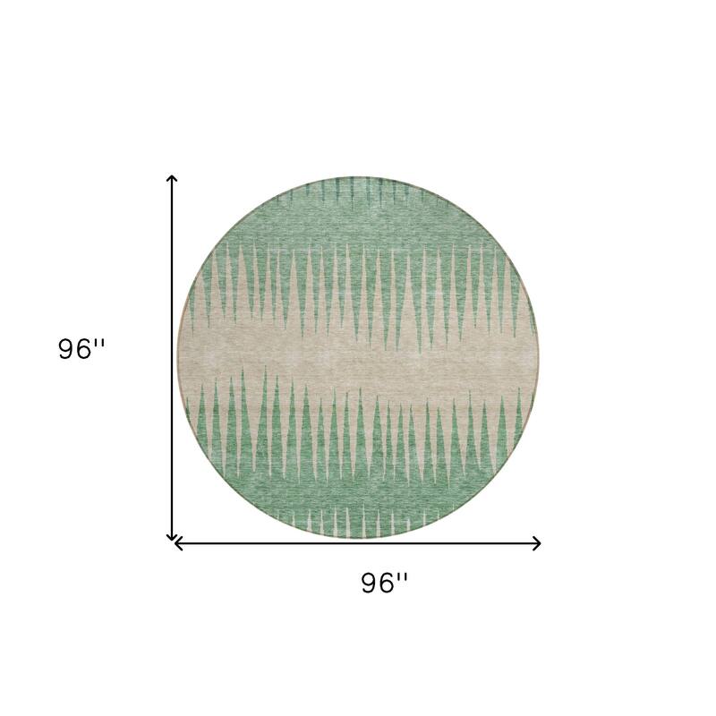 HomeRoots Striped Transitional Rectangle Outdoor Rug