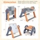 preview thumbnail 4 of 8, Costway 6-in-1 Multi-activity Kids Play Table & Chair Set with 102 PCS - See Details