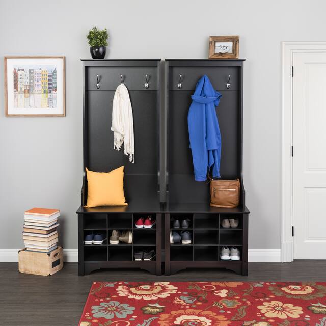 Prepac Hall Tree with Bench and Shoe Storage