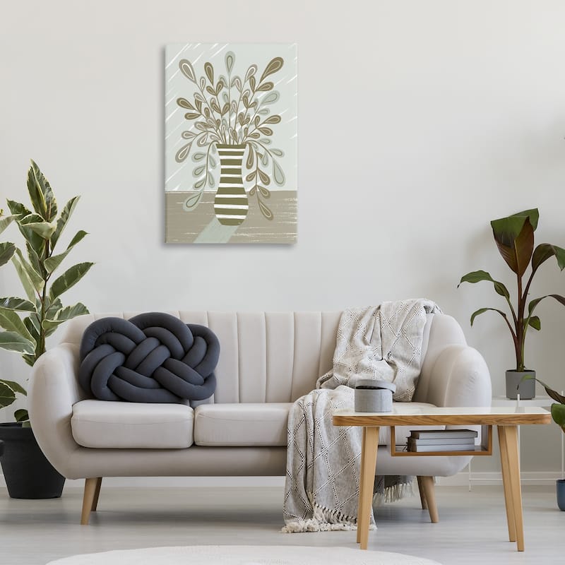 Stupell Muted Minimal Foliage Bouquet Canvas Wall Art Design By Martina Pavlova