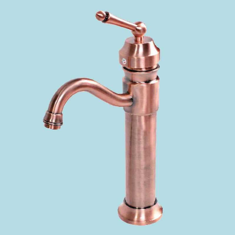 Brass Bathroom Faucets 11.75" Bathroom Faucet with Antique Copper Finish
