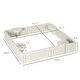preview thumbnail 3 of 7, Outsunny Kids Outdoor Sandbox with Cover Garden Bed, Easy Assembly Children's Square Sandbox for Backyard
