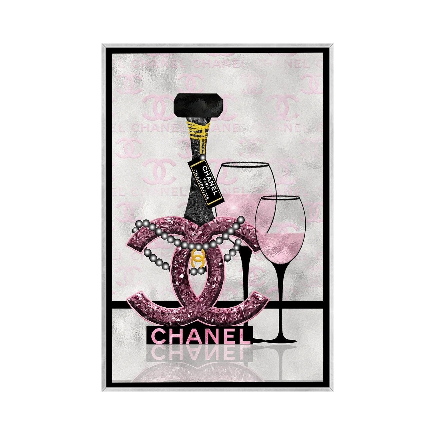 iCanvas Getting Tipsy With Chanel III by Pomaikai Barron Framed - Bed  Bath & Beyond - 37661029