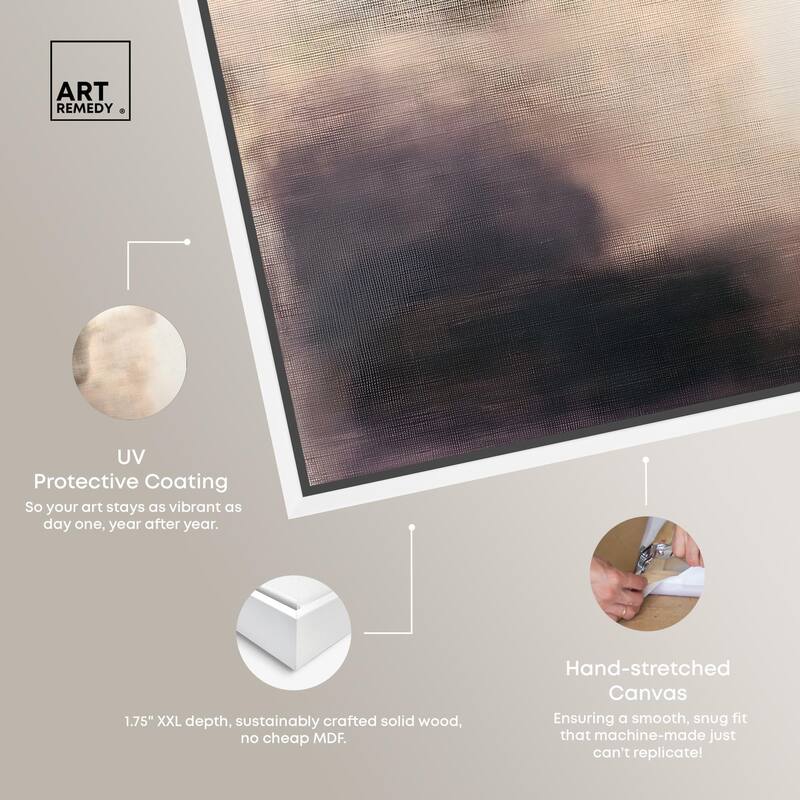 Pale Taupe I Canvas by Art Remedy