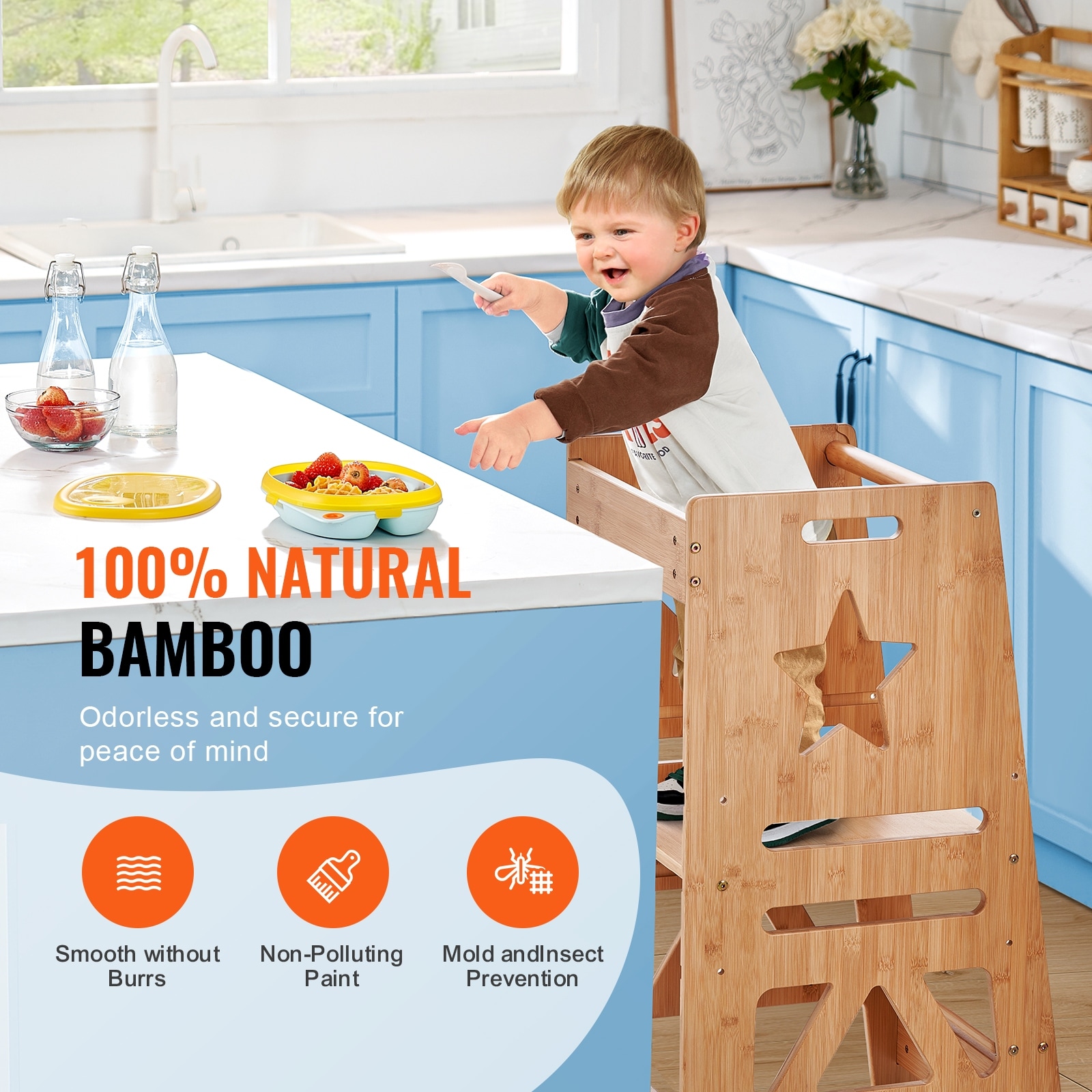 Baby kitchen stool top