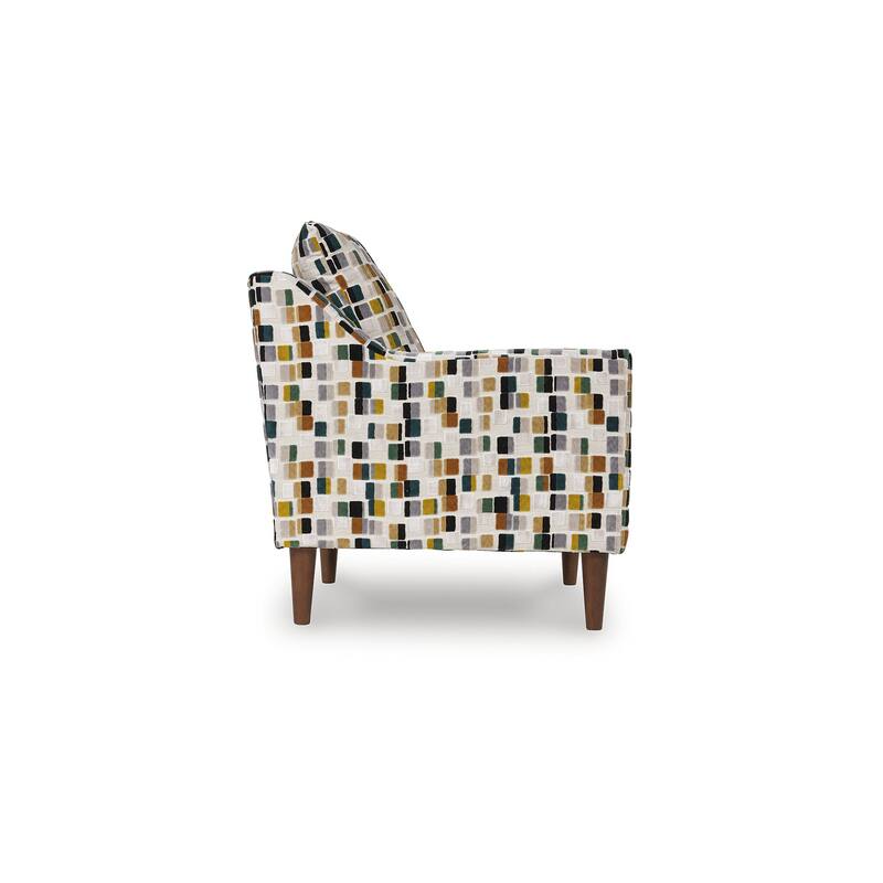 Signature Design by Ashley Fenna White/Green Accent Chair - 35.38" W x 37" D x 41" H