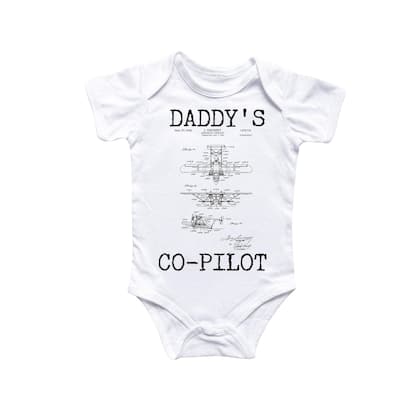Airplane Pilot - Baby Boy Girl Clothes Infant Bodysuit Funny Cute Newborn