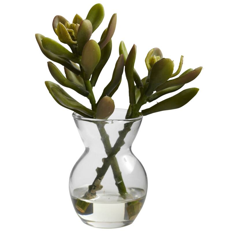 Succulent Arrangements Set of 3 - Decorative Faux Succulents in Vases - Home Office Decor - 6
