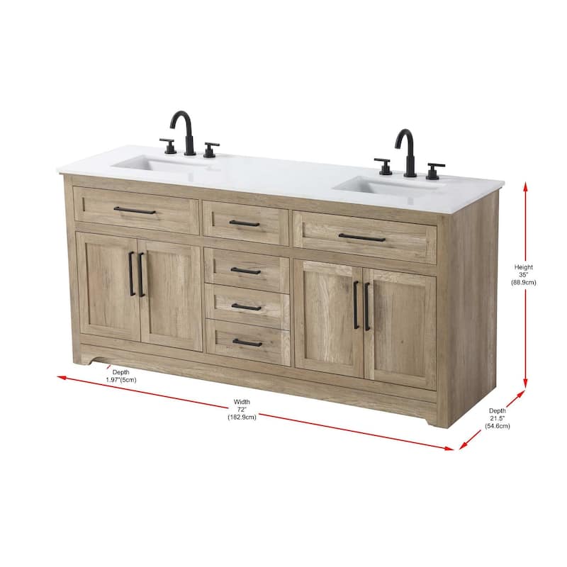 Nathaniel Double Bathroom Vanity (54-84 inch)