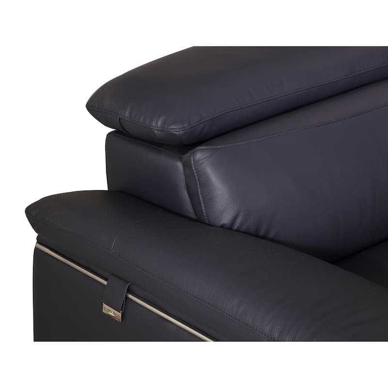 Top Grain Italian Leather Loveseat