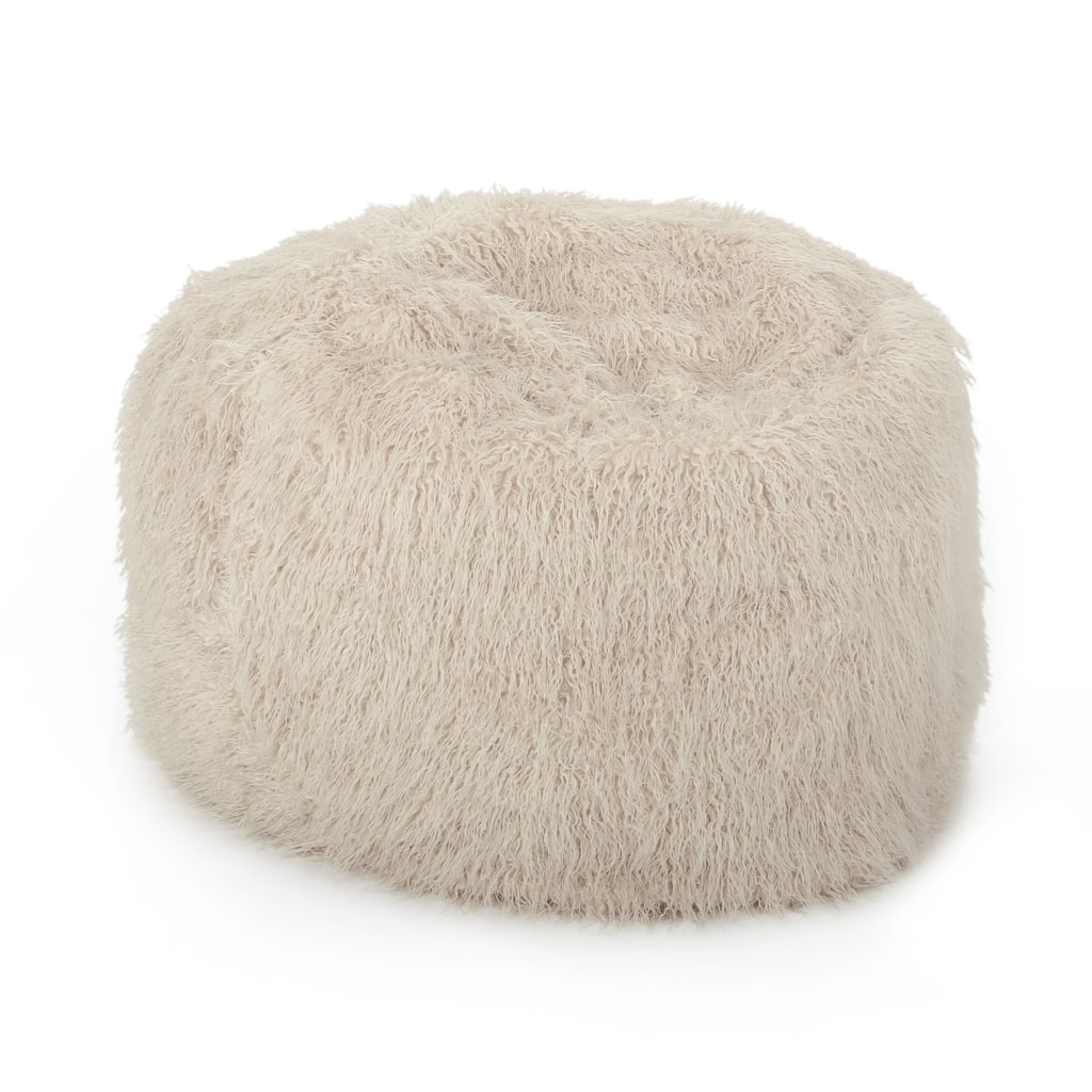 5 Foot Rounded Faux Fur Bean Bag