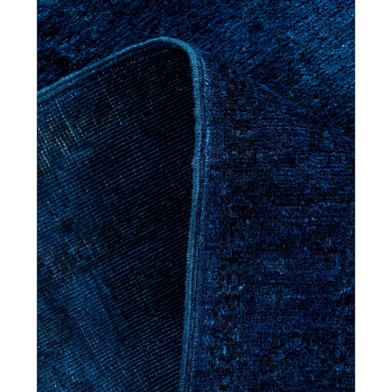 Overdyed One-of-a-Kind Hand-Knotted Area Rug - Navy - 3' 4" x 4' 10"