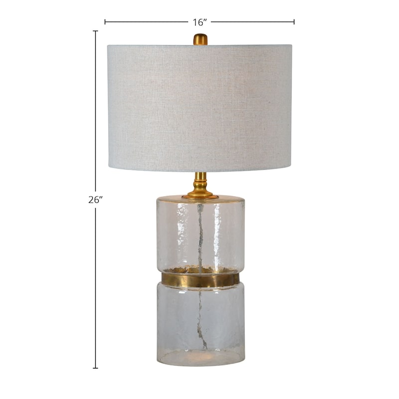 Oscar 28" Table Lamp with Linen Shade