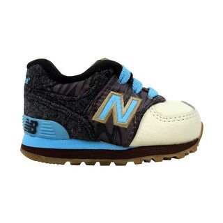 new balance 574 blue and brown