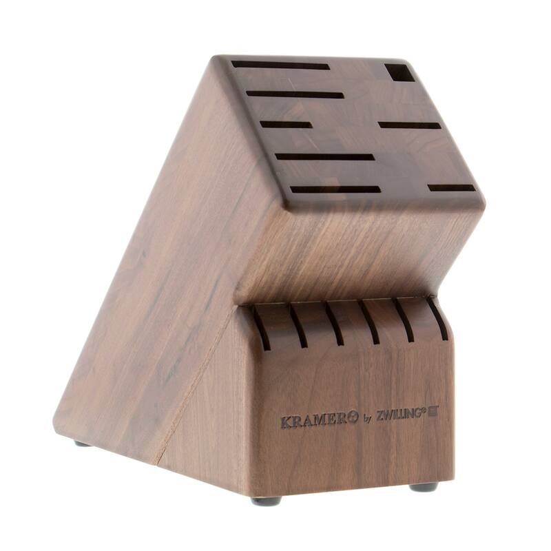 KRAMER by ZWILLING 14-slot Walnut Knife Block - Walnut - 14-slot