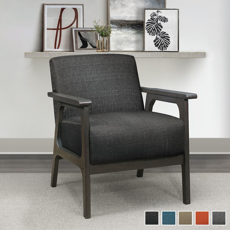 Roweena Wood Arm Accent Chair