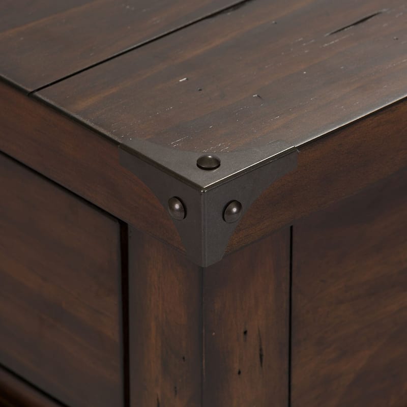 Aspen Skies Russet Brown 3 Piece Set (1-Cocktail 2-End Tables)