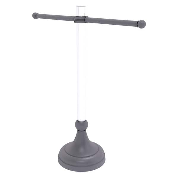 Allied Brass Pacific Grove Collection Free Standing Guest Towel Stand with Twisted Accents in Polished Nickel Allied Brass Pacific Grove Collection Free Standing Guest Towel Stand with Twisted Accents in Polished Nickel