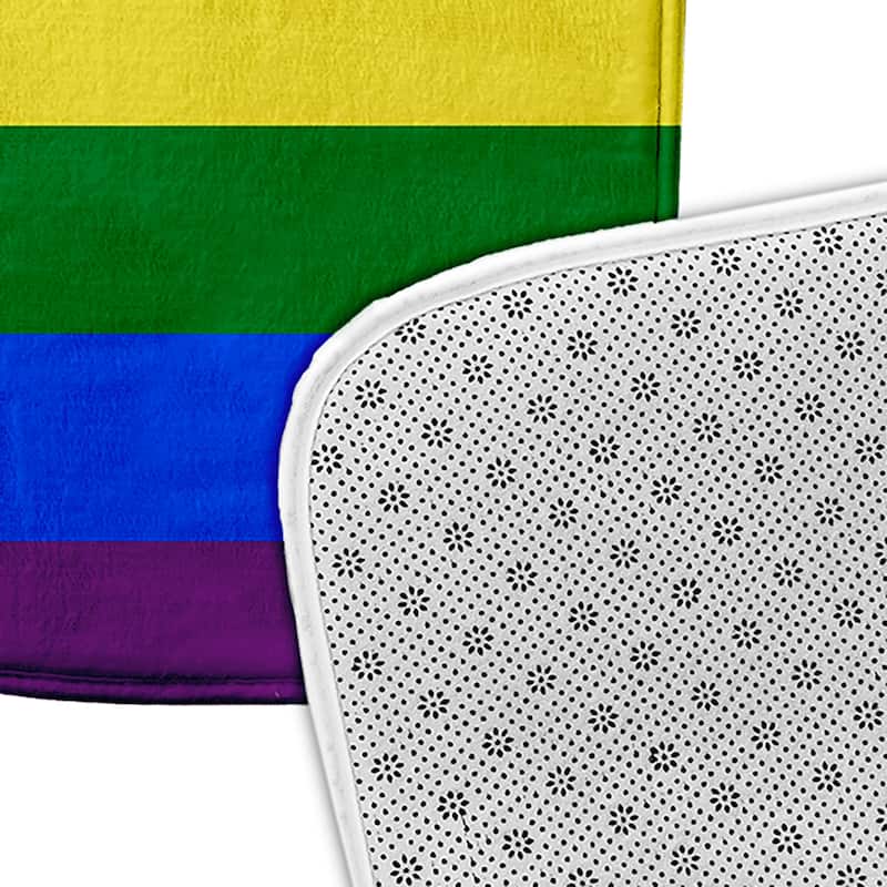 Pride Plush Microfiber Bathmat