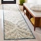 SAFAVIEH Handmade Capri Ilianka Wool Rug - 2'3" x 9' Runner - Ivory/Green