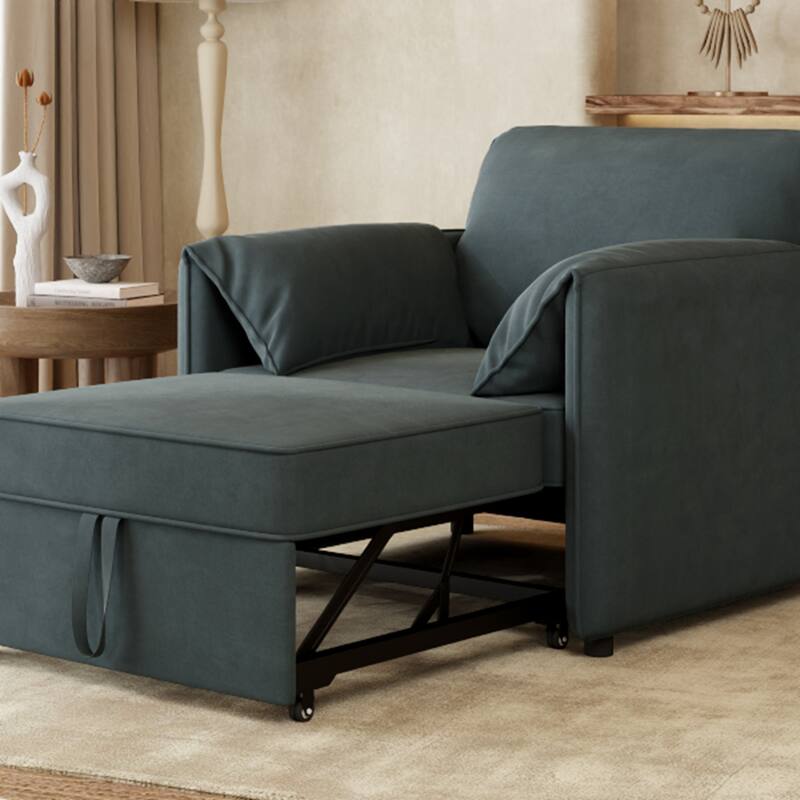 Pull-out Sofa Bed, 3-in-1 Convertible Sleeper