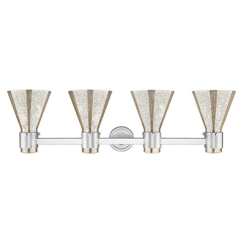 Innovations Lighting 464-4W-G464C-7ME Lawton Cone 4 Light 34" Wide