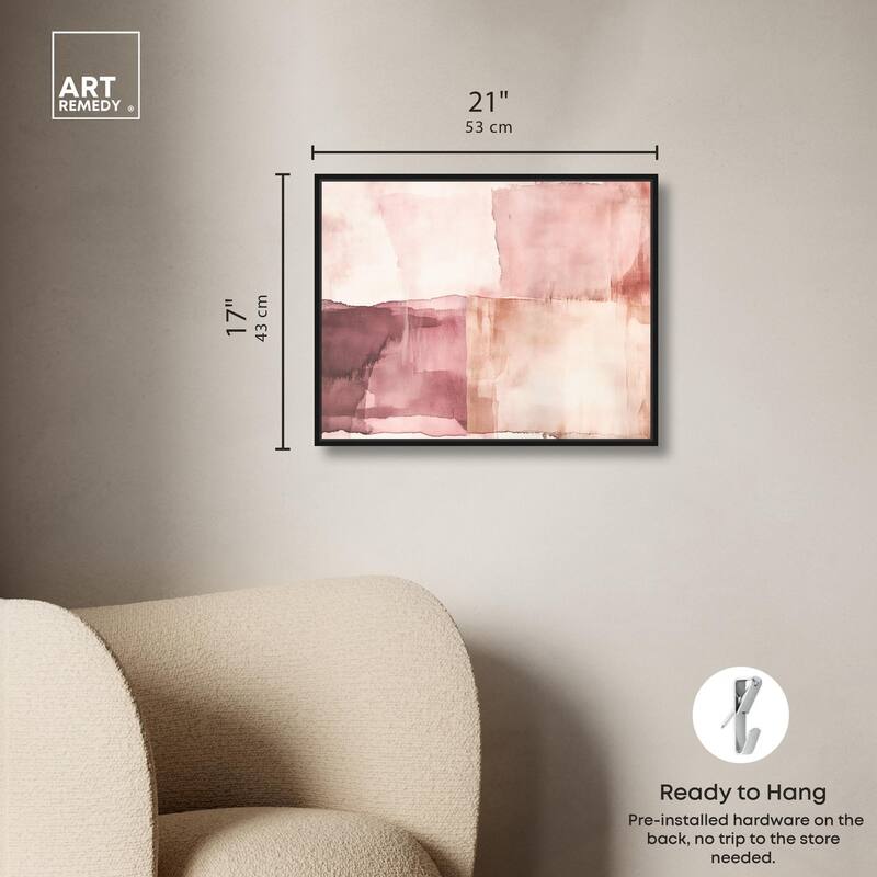 Faded Crimson II Canvas by Art Remedy