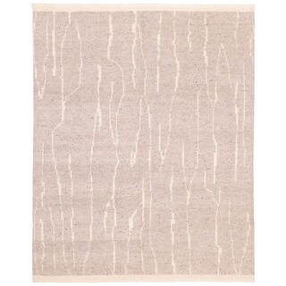 ECARPETGALLERY Hand-knotted Looma Grey Wool Rug - 7'11 x 9'10
