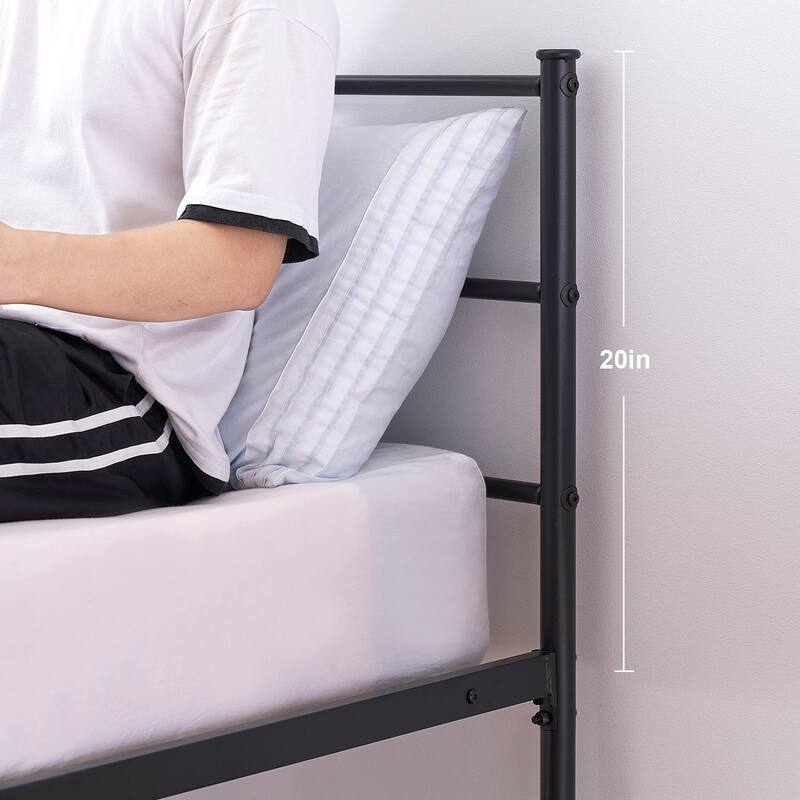 Taomika 3-Pieces Queen size Bed Frame and Modern Nightstand Set