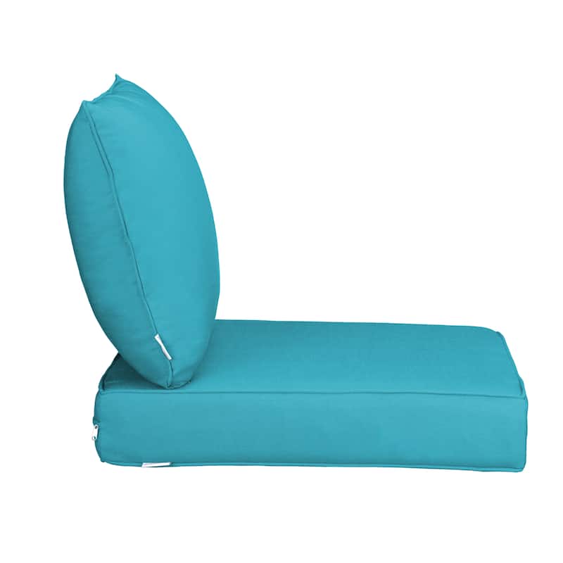 Sunbrella Fabric Outdoor Chair Seat Cushion Set